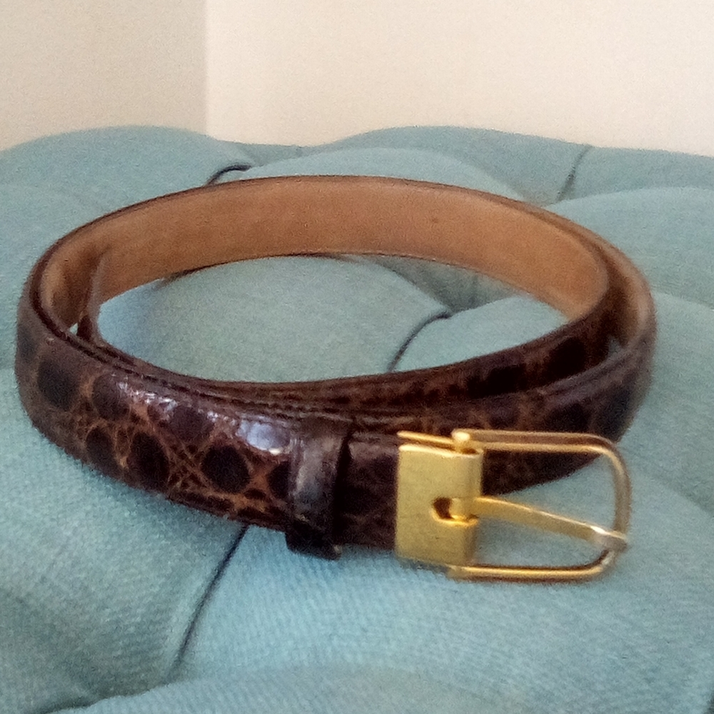 Saks Fifth Avenue Crocodile Belt